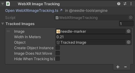 Unity WebXR Image Tracking Component